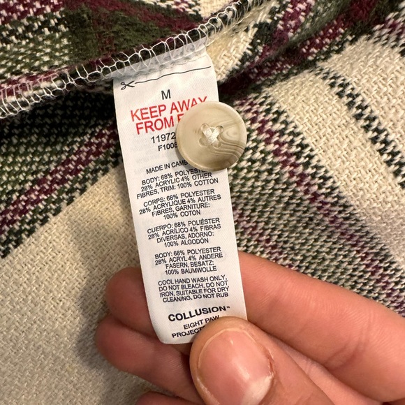 COLLUSION men’s oversized overcoat button down NWOT - Picture 2 of 10